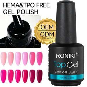 Esmalte de Uñas en <span class=keywords><strong>Gel</strong></span> Mate de Terciopelo RONIKI, Sin Hema, Tacto Suave, Sin Necesidad de Limpiar, Capa Superior LED para Uñas - Product Image 1