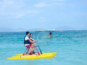 Prix bas, équipement de jeux aquatiques d'extérieur, vélo aquatique à pédales, bateau à pédales, vélos aquatiques flottants pour 1 à 3 personnes - Product Image 6