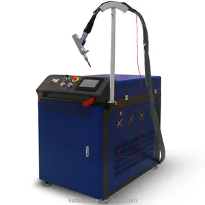 Máquina de solda manual portátil 1500w, máquina de solda a laser manual usada para porta de aço inoxidável e guardanapo da janela