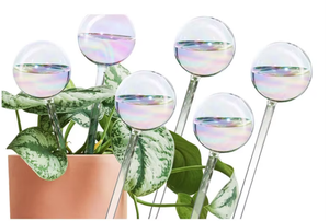 Sistema <span class=keywords><strong>de</strong></span> autorriego <span class=keywords><strong>de</strong></span> vidrio transparente con degradado <span class=keywords><strong>de</strong></span> arcoíris iridiscente, bombillas automáticas para bebedero <span class=keywords><strong>de</strong></span> <span class=keywords><strong>plantas</strong></span>, latas <span class=keywords><strong>de</strong></span> agua <span class=keywords><strong>de</strong></span> Color claro - Product Image 5