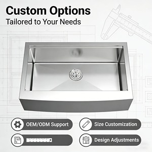 Kitchen <strong>Sink</strong> Manufacturer 33 Inch Handmade 304 Stainless Steel Single Bowl Workstation Farmhouse <strong>Apron</strong> <strong>Sink</strong> - Product Image 3