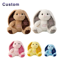Nouveauté : Jouets en peluche personnalisés en gros, doux et respectueux de la peau, lapins en peluche, jouets en peluche pour enfants, cadeau personnalisé