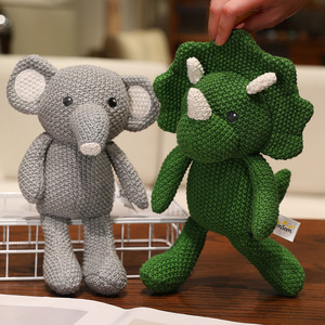 Peluche transfrontalière en coton tricoté rembourré, motifs requin, petite baleine, pieuvre, <span class=keywords><strong>dinosaure</strong></span>, cadeau pour enfants - Product Image 4