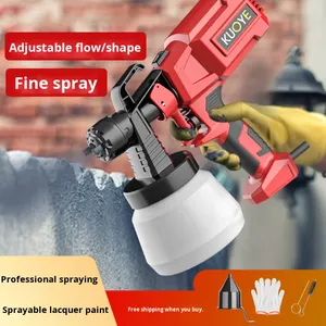 Pistolet <span class=keywords><strong>de</strong></span> pulvérisation électrique haute puissance 550W, efficace, professionnel, pour bricolage, 1,3 mm, peut pulvériser <span class=keywords><strong>de</strong></span> la <span class=keywords><strong>peinture</strong></span> au latex, pression maximale 24 kPa, compact - Product Image 3