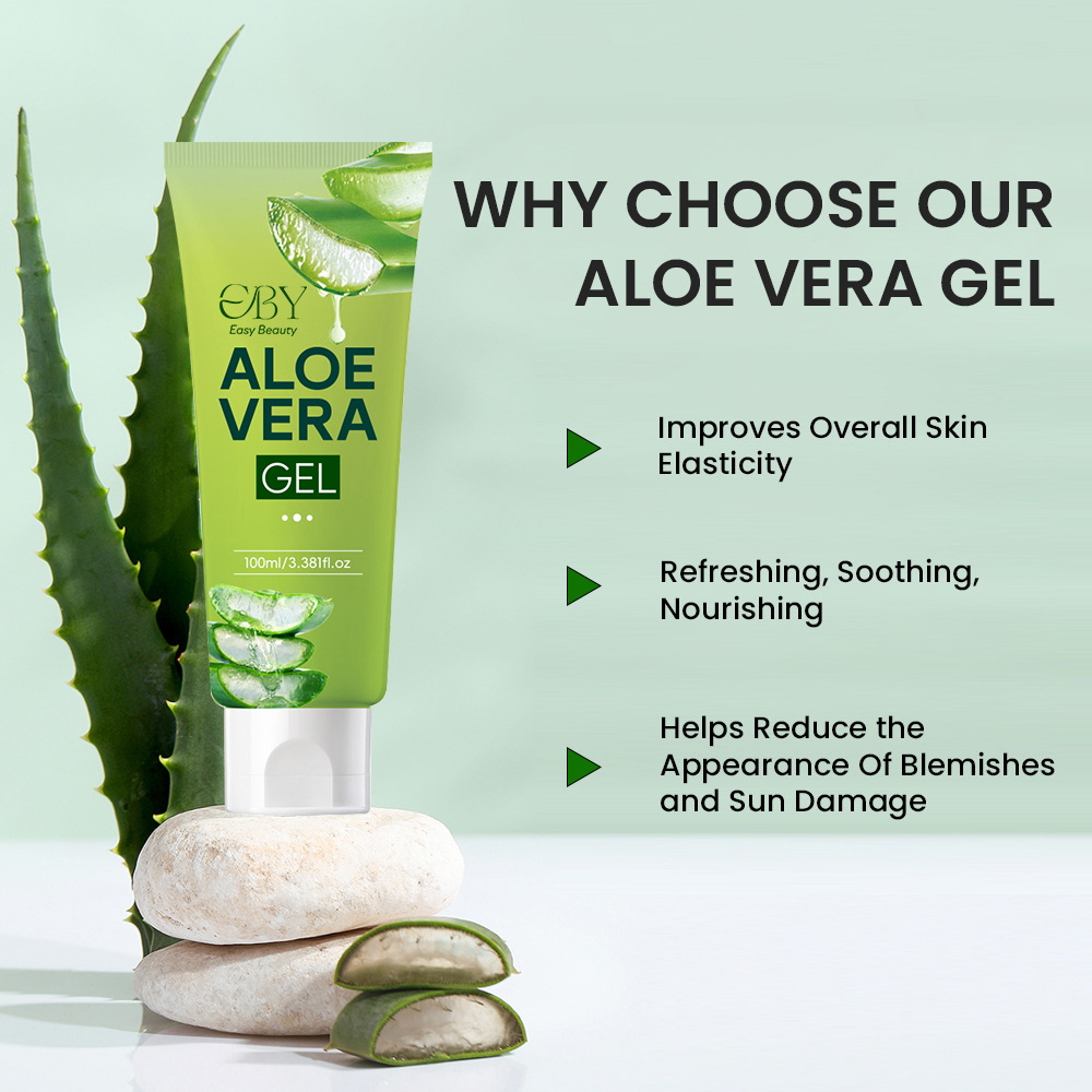 Wholesale Organic Pure Aloe Vera Gel Face Skin Care Moisturizer Soothing Lightening Gel Aloe Vera Gel