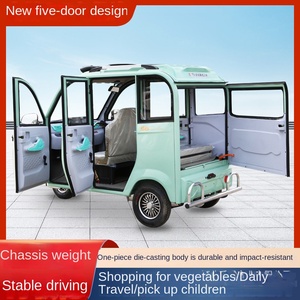 Tricycle électrique entièrement fermé, scooter pour personnes âgées, voiture pour personnes handicapées, caravane, cabine, nouvelle norme nationale, moteur 1200 kW, fabriqué en Chine - Product Image 3