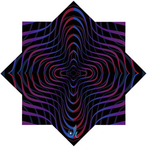 Pañuelo Personalizado de Licra de 65 cm (25 Pulgadas) con Estampado de Estrella de Flujo de Doble Cara para Fiestas y Festivales - Product Image 5