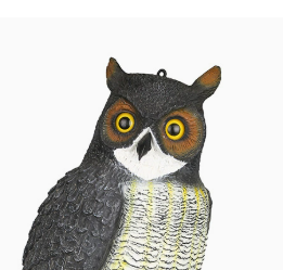 Búho de Plástico de <span class=keywords><strong>Cuerpo</strong></span> Completo para Ahuyentar Aves, Control de Plagas, Ahuyentador de Aves Rurales y Ratones - Product Image 3