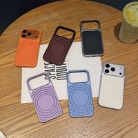 Coque de téléphone magnétique à texture ondulée pour iPhone 18 17 Pro 16 Pro Max 15 14 13, antichoc et anti-traces de doigts