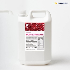 Jarabe de Fruta de Granada en Botella de 5 kg, Halal, HACCP, Vegetariano, para Té de Burbujas, Té con Leche, Suministro para Fábricas, OEM - Product Image 1