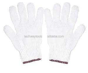 綿100% の手袋は手を傷つけず、手を保護し、労働者と建設に適しており、工場価格、快適