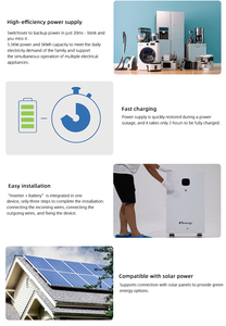 Ktenergy tất cả trong một 3kwh Lithium 3KW năng lượng lưu trữ tắt hệ thống lưới điện up sao lưu điện tắt lưới năng lượng mặt trời biến tần pin không có đánh giá - Product Image 6