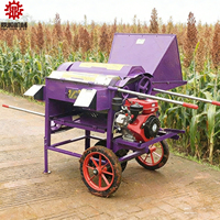 Décortiqueuse de riz à gros calibre, machine domestique haute performance, petite décortiqueuse mobile pour blé, millet, sorgho et soja, très vendue