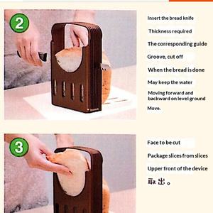 Wholesale Toast Bread Slicer Stand Plastic Foldable Loaf Cutter Rack Cutting Slicing Tool <b>Bakeware</b> - Product Image 6