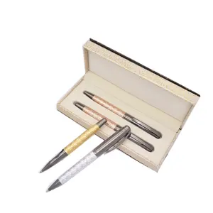 TTX High Quality Custom Logo Business Gift Set PU Leather Pen Gift Set