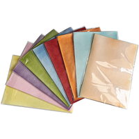 Papier gaufré comestible de taille A4 Skytop, 0,35 mm, bleu, rouge, jaune, vert, orange, rose, feuilles de riz, fleurs de gâteau DIY