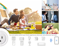 Prise électrique intelligente NFC 125V 15A compatible Wi-Fi à prix abordable