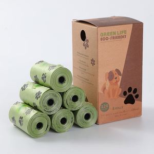 Sacs à déjections canines jetables en gros, 15 pièces/rouleau, produits de nettoyage pour animaux de compagnie biodégradables EPI - Product Image 2