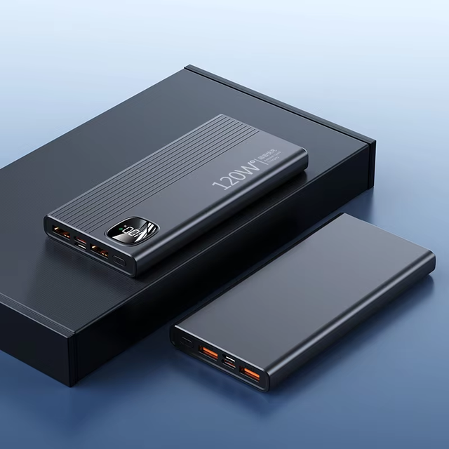 Portable Power Bank 10000mAh 20000mAh 22.5W PD Fast Charging LED Display Battery Pack With 4 USB Type C Android Cable