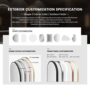 60cm <strong>Half</strong> Ring Hanging Wall Mounted Manufacturers Memory Function Lighting Illuminated Lighted Round Led Bathroom <strong>Mirror</strong> - Product Image 4