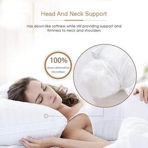 หมอนโรงแรมหรูแบบนุ่มสุดๆหมอนผ้าไมโครไฟเบอร์ทางเลือกพร้อมปลอกหมอนผ้าฝ้าย100% - Product Image 3