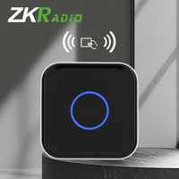 Lector de Tarjetas RFID IC de 13.56MHz Montado en Pared ZKRADIO, Compatible con Tarjetas CPU LEGIC ISO14443A/ISO15693 para Sistemas de Control de Acceso