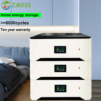 Batterie au lithium empilable de qualité supérieure 48V 51.2V 100Ah 200Ah 314Ah 400Ah Lifepo4 pour système solaire