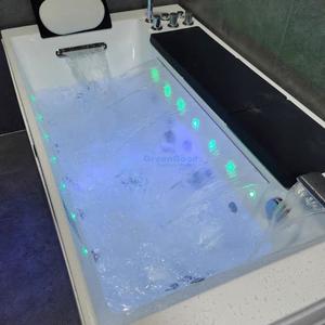 Mewah Kualitas Tinggi Baru Akrilik Resin Kaca Serat Air Terjun Bak Pijat Spa Pusaran Air Bak Mandi dengan Berselancar - Product Image 4