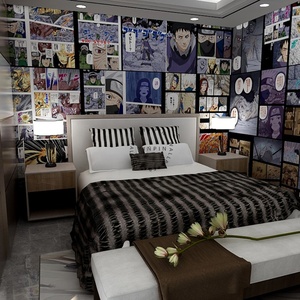 Dibujos animados acción cómic manga Fondo papel tapiz mural anime decoración pared - Product Image 3