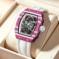 Reloj de Pulsera de Cuarzo con Esfera de 47 mm, Caja de Aleación Ligera, Correa de Nailon, Resistente al Agua 3ATM, Reloj Casual de Lujo para Hombre RM 6702