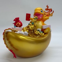 Statue de dragon artistique en résine, style ange, sculpture Q-version, figurine, ornement, cadeau de Noël, décoration