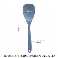 En gros Cuillère-spatule en silicone jetable sans BPA, spatule à riz, cuillère de mélange large, spatule antiadhésive pour purée de pommes de terre, pâtes épaisses et sauces
