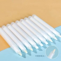 Stylos marqueurs en plastique vides rechargeables transparents pour les peintures à l'encre à base d'huile et d'eau