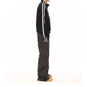 <span class=keywords><strong>Pantaloni</strong></span> a Zampa d'Elefante <span class=keywords><strong>in</strong></span> <span class=keywords><strong>Pelle</strong></span> PU di Alta Qualità per Uomo, <span class=keywords><strong>con</strong></span> <span class=keywords><strong>Elastico</strong></span> <span class=keywords><strong>in</strong></span> Vita, Stile Vintage <span class=keywords><strong>in</strong></span> Tinta Unita - Product Image 3