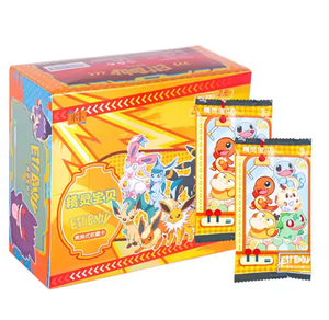 Fan Art ELF Baby Origin đơn giản hóa sản phẩm pokeoned của Trung Quốc eevee TCG giao dịch thu thập thẻ trò chơi Booster Pack hộp quà tặng trong kho - Product Image 4