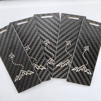 Étiquettes de bagages personnalisées en fibre de carbone, étiquettes de bagages pour voyages d'affaires avec logo personnalisé
