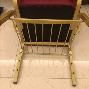 Chaises d'église d'occasion, pas chères, avec genouillère, en tissu rouge et bleu, fabriquées en Corée. - Product Image 4