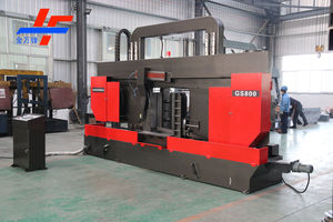 Machine à scier à ruban automatique CNC <span class=keywords><strong>GS800</strong></span> JINFENG pour métaux, barres, tubes, RHS, lots de 800x800mm, guidage linéaire de coupe, 380V 50HZ, avec évacuation des copeaux - Product Image 2