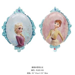 Dibujos animados cinco princesas <span class=keywords><strong>globos</strong></span> de papel de aluminio <span class=keywords><strong>Frozen</strong></span> Ocean sirena princesa tema <span class=keywords><strong>globos</strong></span> para decoración de <span class=keywords><strong>fiesta</strong></span> de cumpleaños de los niños - Product Image 2