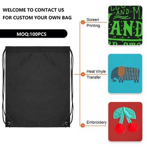 Sac à cordon personnalisé avec logo, sac de sport, sac à dos en polyester et nylon - Product Image 2