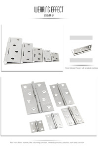 Bisagra plana de acero inoxidable, bisagra abierta de 1 ", 1,5", 2 "y 3" para puerta, ventana, armario, dormitorio - Product Image 4