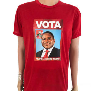 Camisetas de Poliéster Tejidas para Hombre, Personalizadas al por Mayor, con Patrón de Ojo de Pájaro, para Eventos Electorales y Maratones - Product Image 1