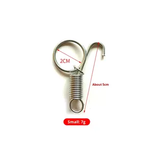 Điều kiện mới CD thương hiệu thỏ lồng phụ kiện cửa móc lò xo kim Loại Cố Định hộp thực phẩm chốt thiết bị chăn nuôi 3 tháng - Product Image 2