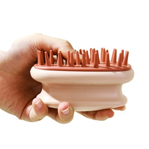 Brosse de massage du cuir chevelu en silicone, peignes pour nettoyer le cuir chevelu, exfoliant, favorise la croissance des cheveux, entièrement naturel - Product Image 1
