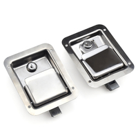 XK103-3S-304 Serrure de panneau de volet robuste en acier inoxydable avec tige de connexion et cylindre, 3 clés incluses pour la sécurité