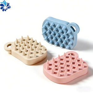 Cepillo de Silicona para Champú, Herramienta de Masaje para el Cuero Cabelludo, Doble Uso, Estilizador de Cabello, Relajante - Product Image 5