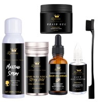 Kit de pose de perruque Lace Gel tresse sans colle à fixation forte avec spray fondant pour extensions de cheveux