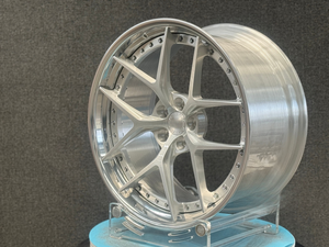 Geborsteld zilveren 2-delige gesmede lichtmetalen velgen 17-20 inch 5x112 5x114.3 5x120 PCD Step Lip Diep Concave Racing Velgen - Product Image 3