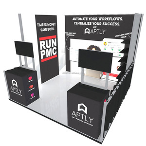 Reusable Slatwall Exhibition Stand Customized Portable <strong>Booth</strong> <strong>Design</strong> Exhibition Trade Show <strong>Booth</strong> 10-10 - Product Image 3