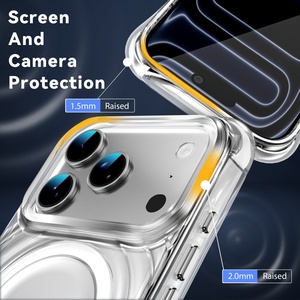 เคสโทรศัพท์ใสลายระลอกน้ำไล่เฉดสีแบบแม่เหล็กสำหรับ iPhone 17 Pro Max รองรับการชาร์จไร้สาย ป้องกันการกระแทก ขายส่ง - Product Image 6